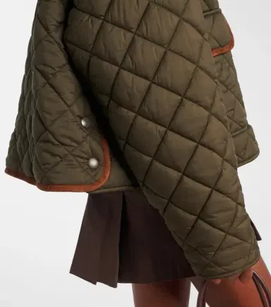 Miu Miu Quilted leather-trimmed jacket | Thumbnail 7 Miu Miu Quilted leather-trimmed jacket | Thumbnail 7