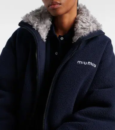 Miu Miu Down-filled fleece jacket | Thumbnail 2 Miu Miu Down-filled fleece jacket | Thumbnail 2