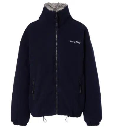 Miu Miu Down-filled fleece jacket | Thumbnail 1 Miu Miu Down-filled fleece jacket | Thumbnail 1