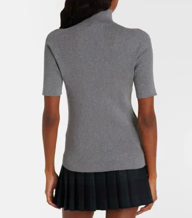 Miu Miu Cotton half-zip sweater | Thumbnail 4 Miu Miu Cotton half-zip sweater | Thumbnail 4