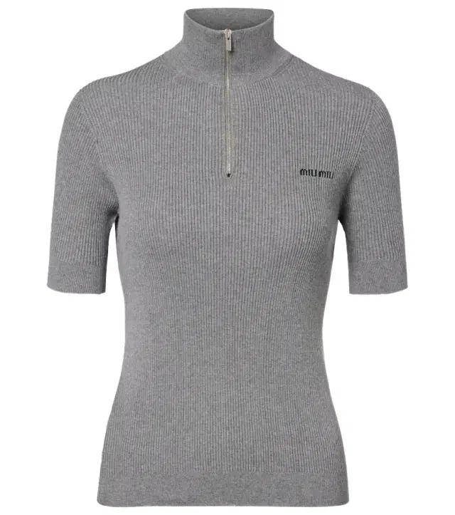 Cotton half-zip sweater