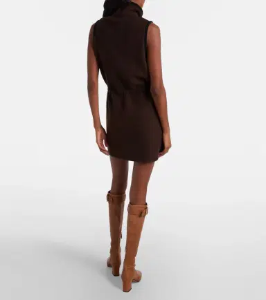 Miu Miu Logo fleece minidress | Thumbnail 4