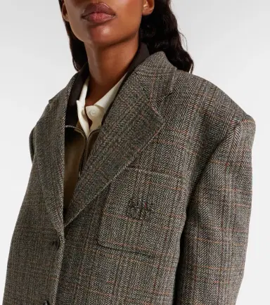 Miu Miu Chevron virgin wool suit jacket | Thumbnail 6 Miu Miu Chevron virgin wool suit jacket | Thumbnail 6