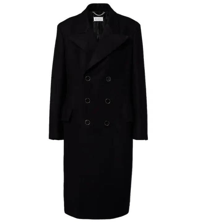 Maison Margiela Double-breasted virgin wool coat