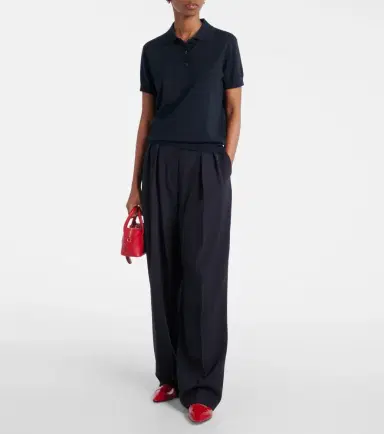 Lisa Yang Nai knitted cashmere polo shirt | Thumbnail 3