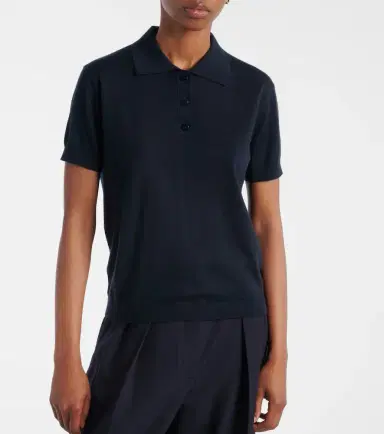 Lisa Yang Nai knitted cashmere polo shirt | Thumbnail 5