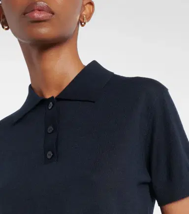 Lisa Yang Nai knitted cashmere polo shirt | Thumbnail 6