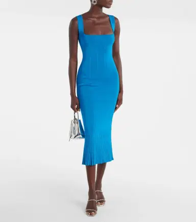 Galvan Atalanta ribbed-knit cocktail dress | Thumbnail 2
