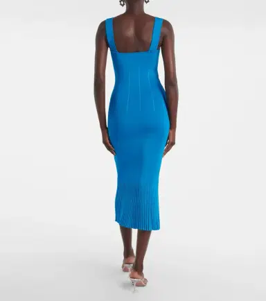 Galvan Atalanta ribbed-knit cocktail dress | Thumbnail 3