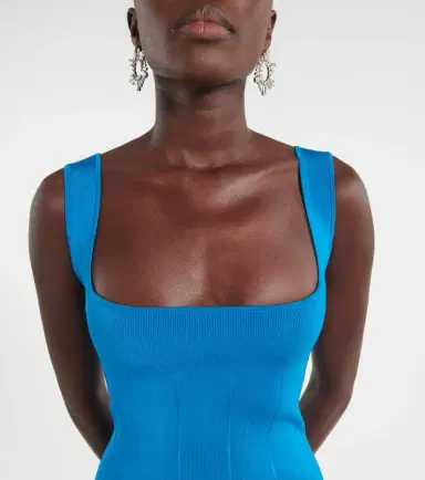 Galvan Atalanta ribbed-knit cocktail dress | Thumbnail 5