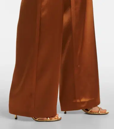 Galvan Sister Moon satin wide-leg pants | Thumbnail 2