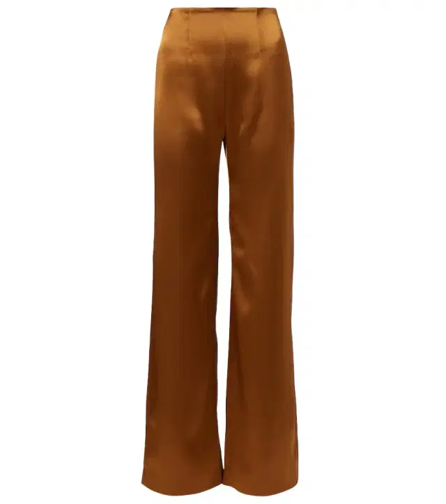 Galvan Sister Moon satin wide-leg pants