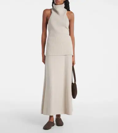 Lisa Yang Torie high-rise cashmere maxi skirt | Thumbnail 5
