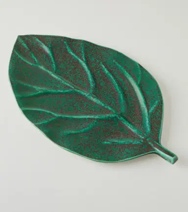 L'Objet Cenote Leaf porcelain platter | Thumbnail 4