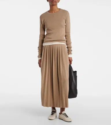 Lisa Yang Minda cotton and cashmere midi skirt | Thumbnail 3 Lisa Yang Minda cotton and cashmere midi skirt | Thumbnail 3
