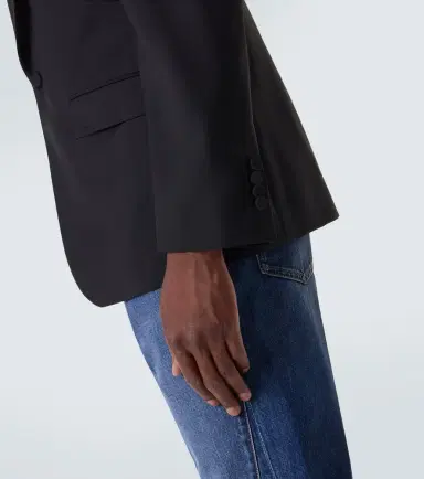 Givenchy Wool and mohair tuxedo jacket | Thumbnail 3