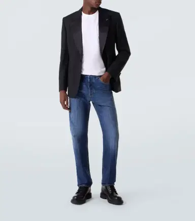 Givenchy Wool and mohair tuxedo jacket | Thumbnail 4