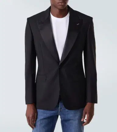 Givenchy Wool and mohair tuxedo jacket | Thumbnail 5