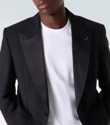 Givenchy Wool and mohair tuxedo jacket | Thumbnail 6