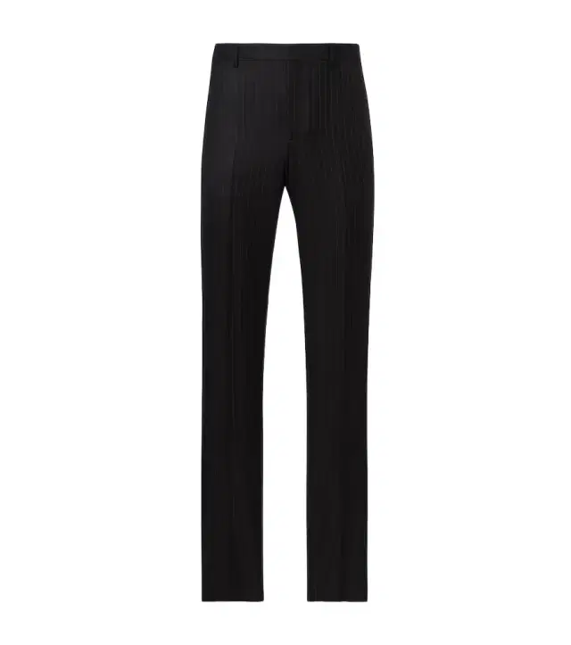 Pinstripe wool straight pants
