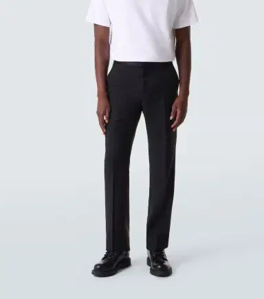 Givenchy Wool and mohair tuxedo pants | Thumbnail 3 Givenchy Wool and mohair tuxedo pants | Thumbnail 3