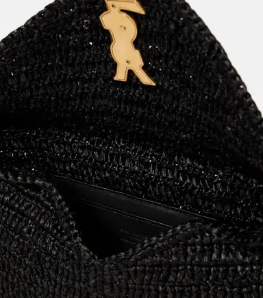Saint Laurent Cassandre Large raffia pouch | Thumbnail 2 Saint Laurent Cassandre Large raffia pouch | Thumbnail 2