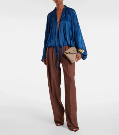 Saint Laurent Cassandre Large leather clutch | Thumbnail 6 Saint Laurent Cassandre Large leather clutch | Thumbnail 6