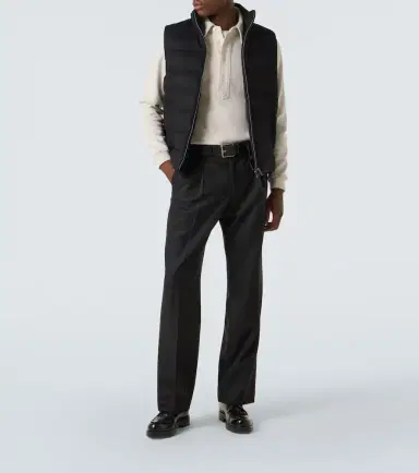 Herno Down-paneled silk and cashmere vest | Thumbnail 3 Herno Down-paneled silk and cashmere vest | Thumbnail 3