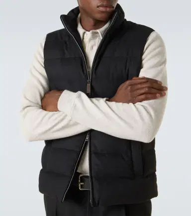 Herno Down-paneled silk and cashmere vest | Thumbnail 4 Herno Down-paneled silk and cashmere vest | Thumbnail 4