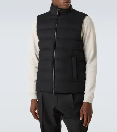 Herno Down-paneled silk and cashmere vest | Thumbnail 5 Herno Down-paneled silk and cashmere vest | Thumbnail 5