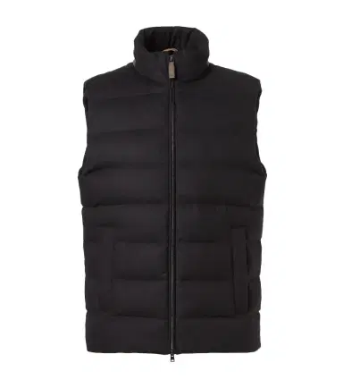 Herno Down-paneled silk and cashmere vest | Thumbnail 1 Herno Down-paneled silk and cashmere vest | Thumbnail 1