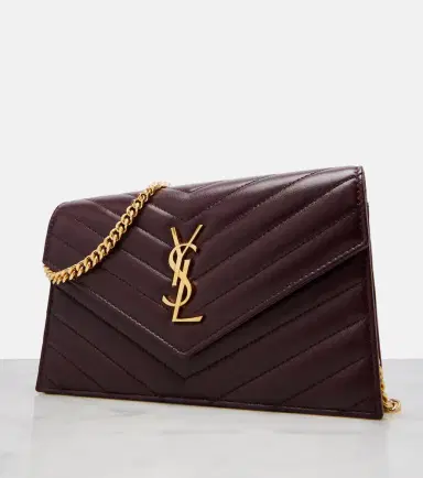 Saint Laurent Cassandre Envelope leather wallet on chain | Thumbnail 2 Saint Laurent Cassandre Envelope leather wallet on chain | Thumbnail 2