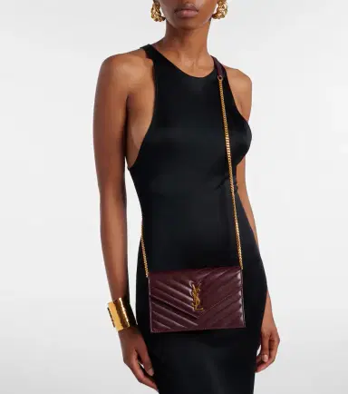 Saint Laurent Cassandre Envelope leather wallet on chain | Thumbnail 6 Saint Laurent Cassandre Envelope leather wallet on chain | Thumbnail 6
