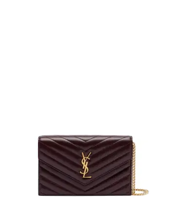 Saint Laurent Cassandre Envelope leather wallet on chain | Thumbnail 1 Saint Laurent Cassandre Envelope leather wallet on chain | Thumbnail 1