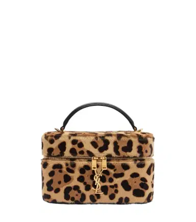 Saint Laurent Gaby leopard-print calf hair vanity bag | Thumbnail 1 Saint Laurent Gaby leopard-print calf hair vanity bag | Thumbnail 1