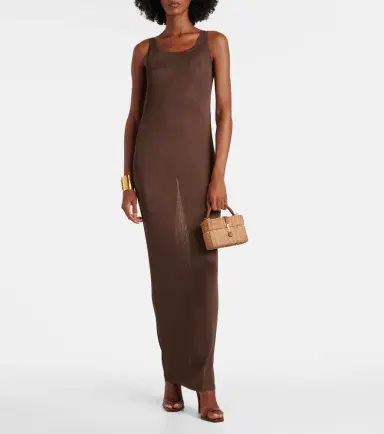 Saint Laurent Gaby leather-trimmed wicker vanity bag | Thumbnail 7 Saint Laurent Gaby leather-trimmed wicker vanity bag | Thumbnail 7