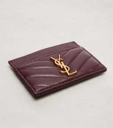 Saint Laurent Cassandre matelassé leather card holder | Thumbnail 3