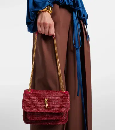 Saint Laurent Niki Mini raffia shoulder bag | Thumbnail 7 Saint Laurent Niki Mini raffia shoulder bag | Thumbnail 7