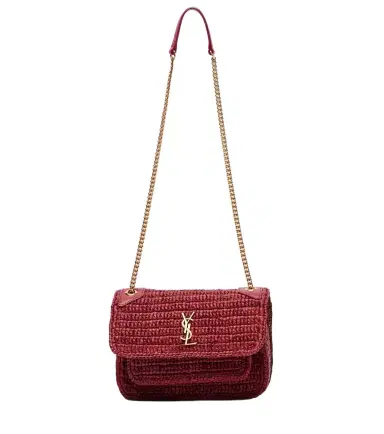 Saint Laurent Niki Mini raffia shoulder bag | Thumbnail 1 Saint Laurent Niki Mini raffia shoulder bag | Thumbnail 1