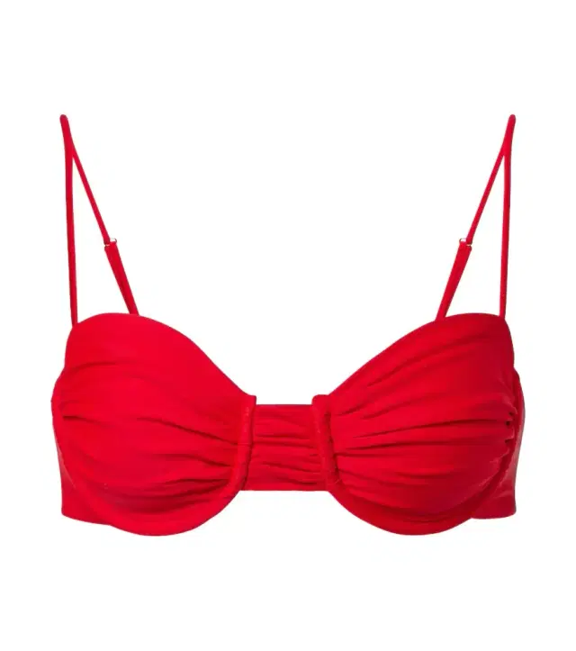 Jade Swim Mia ruched bikini top