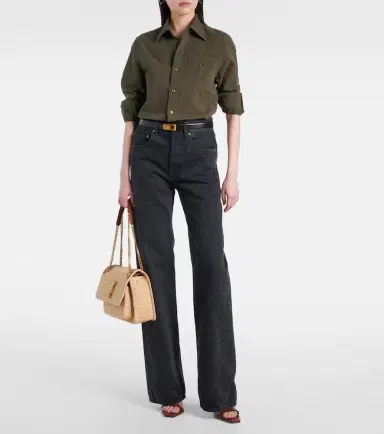 Saint Laurent Niki Medium raffia shoulder bag | Thumbnail 2 Saint Laurent Niki Medium raffia shoulder bag | Thumbnail 2