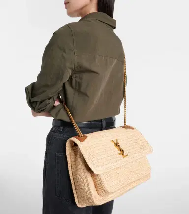 Saint Laurent Niki Medium raffia shoulder bag | Thumbnail 3 Saint Laurent Niki Medium raffia shoulder bag | Thumbnail 3