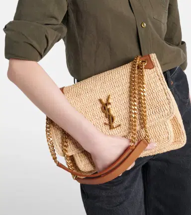 Saint Laurent Niki Medium raffia shoulder bag | Thumbnail 7 Saint Laurent Niki Medium raffia shoulder bag | Thumbnail 7