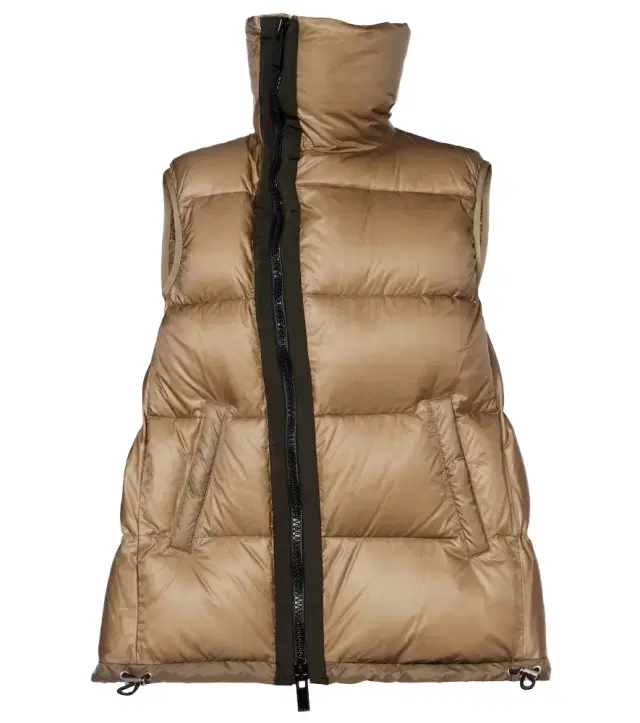 Sacai Asymmetric quilted down vest