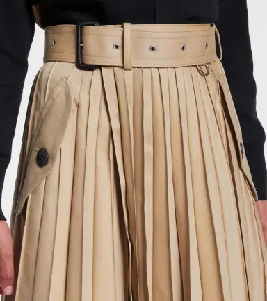Sacai Cotton-blend gabardine midi skirt | Thumbnail 2 Sacai Cotton-blend gabardine midi skirt | Thumbnail 2