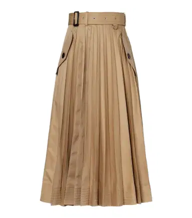 Sacai Cotton-blend gabardine midi skirt | Thumbnail 1 Sacai Cotton-blend gabardine midi skirt | Thumbnail 1