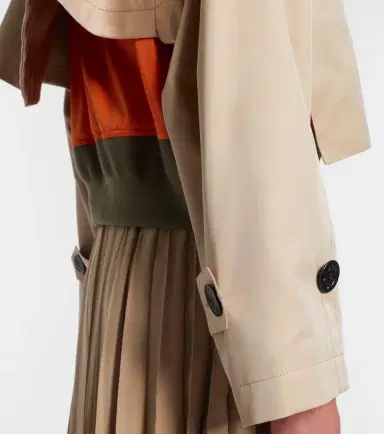 Sacai Cotton-blend gabardine and twill jacket | Thumbnail 2 Sacai Cotton-blend gabardine and twill jacket | Thumbnail 2
