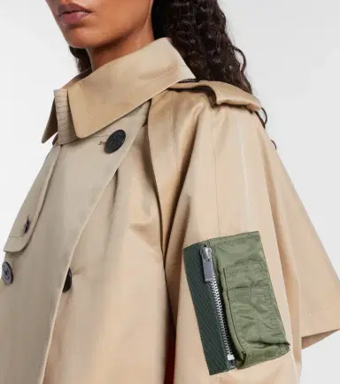 Sacai Cotton-blend gabardine and twill jacket | Thumbnail 3 Sacai Cotton-blend gabardine and twill jacket | Thumbnail 3