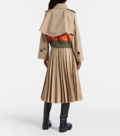 Sacai Cotton-blend gabardine and twill jacket | Thumbnail 4 Sacai Cotton-blend gabardine and twill jacket | Thumbnail 4