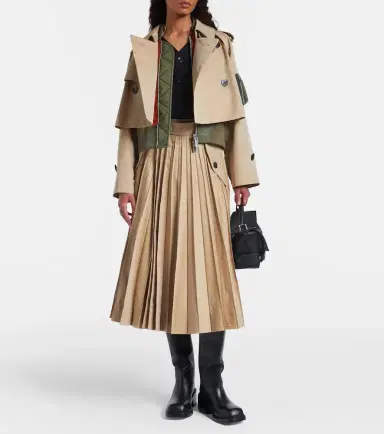 Sacai Cotton-blend gabardine and twill jacket | Thumbnail 5 Sacai Cotton-blend gabardine and twill jacket | Thumbnail 5